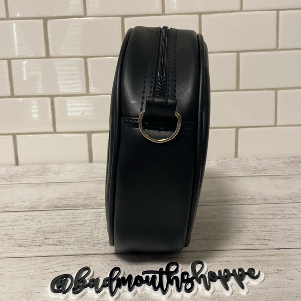 *Love Pain and Stitches Happy Tooth Black and Iridescent Green Pumpkin Purse - Picture 5 of 9